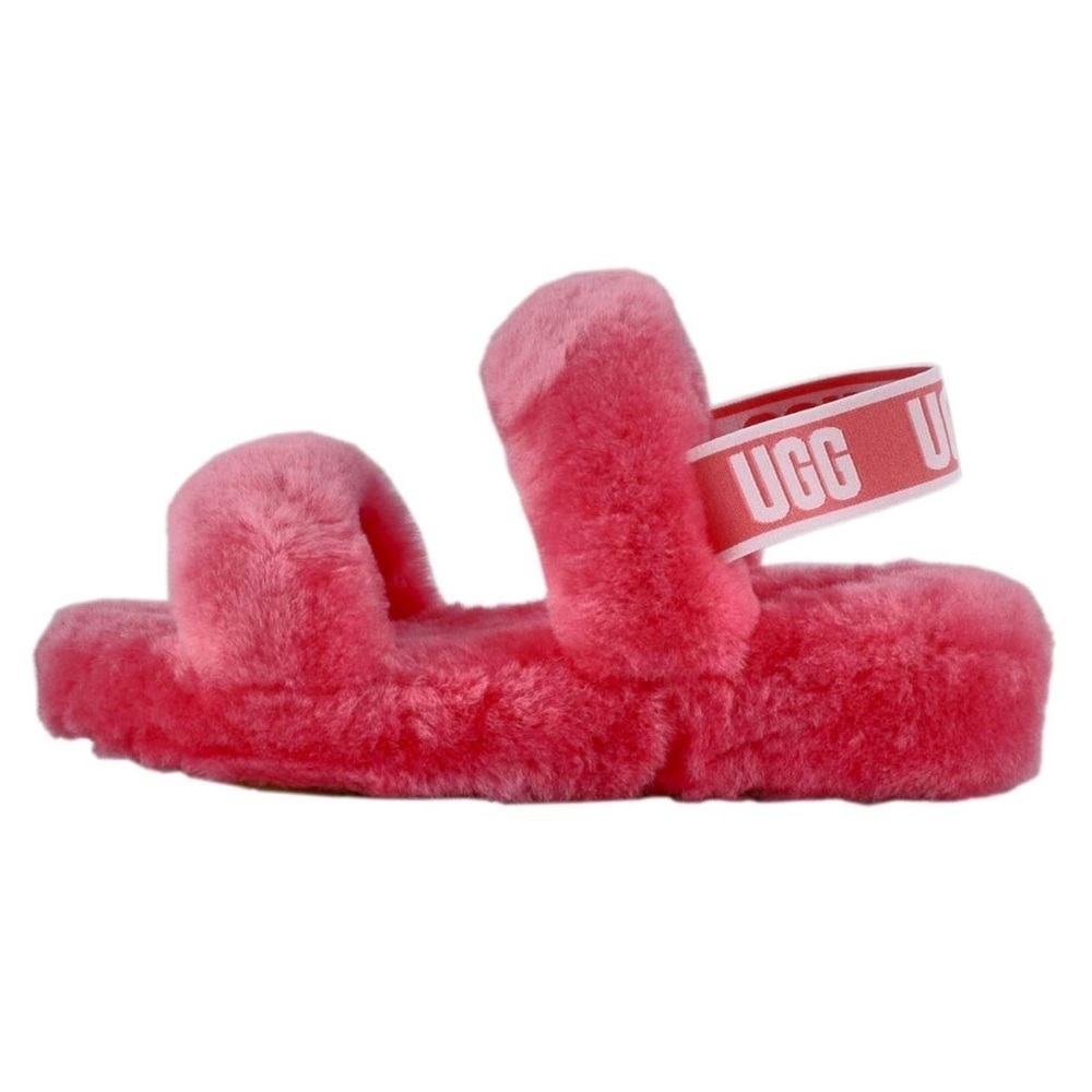 UGG Fuchsia Fluffy Oh Yeah Slippers women’s size 7